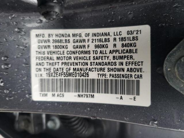 2021 HONDA INSIGHT EX 19XZE4F55ME010426