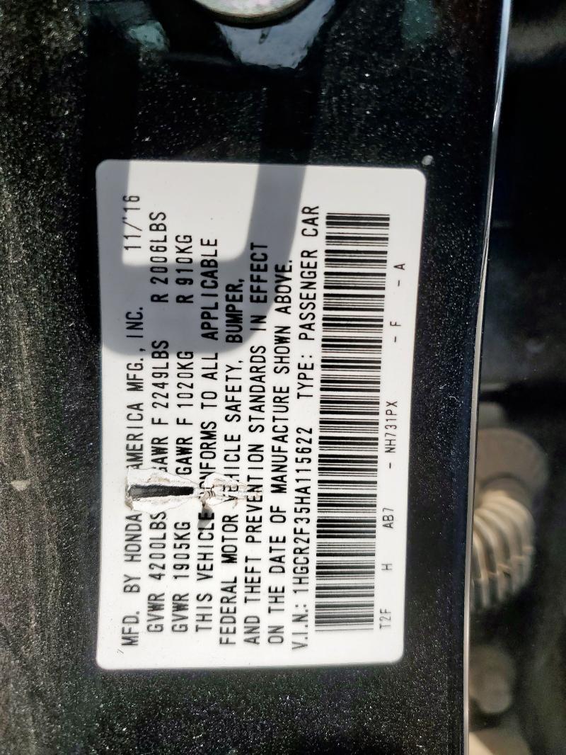 2017 HONDA ACCORD LX - 1HGCR2F35HA115622