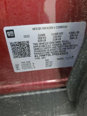 2023 CHEVROLET TRAILBLAZE KL79MTSL7PB145911