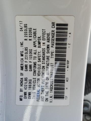2017 HONDA ACCORD SPO - 1HGCR2E57HA211397