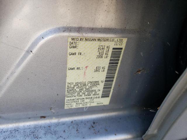 2013 NISSAN SENTRA S - 1N4AB7AP1DN908166