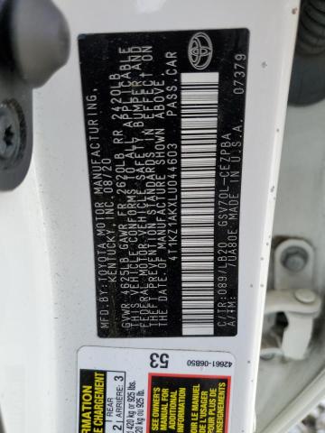 2020 TOYOTA CAMRY TRD - 4T1KZ1AKXLU044603
