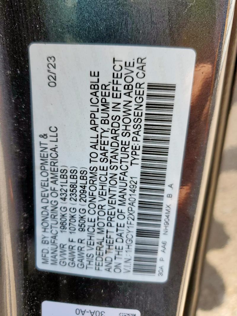 2023 HONDA ACCORD LX - 1HGCY1F2XPA014921