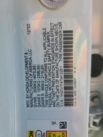 2022 HONDA ACCORD SPO - 1HGCV1F47NA122811