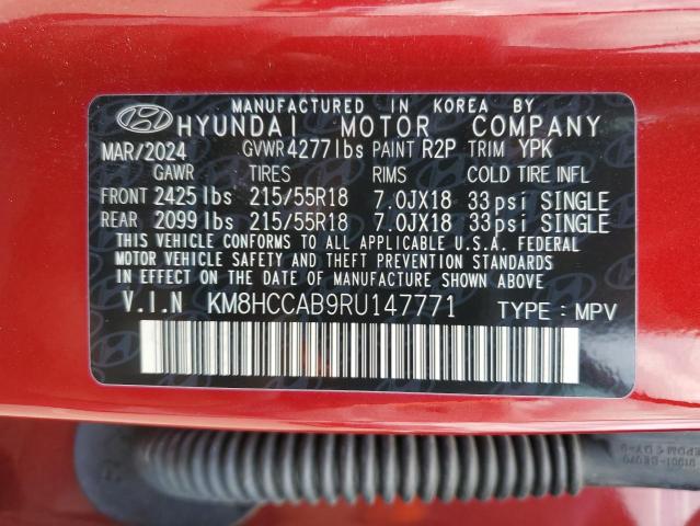 2024 HYUNDAI KONA SEL KM8HCCAB9RU147771
