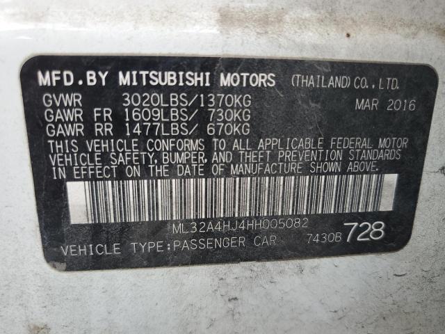 2017 MITSUBISHI MIRAGE SE - ML32A4HJ4HH005082
