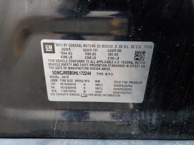 2017 CHEVROLET TRAX PREMI 3GNCJMSB0HL172244
