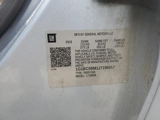 2018 CHEVROLET CRUZE LS - 1G1BC5SM1J7196917