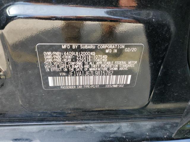 2020 SUBARU WRX LIMITE JF1VA1J67L9815782