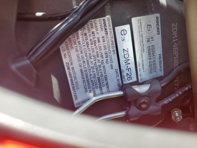 2014 DUCATI SUPERBIKE ZDM14BPW8EB017255