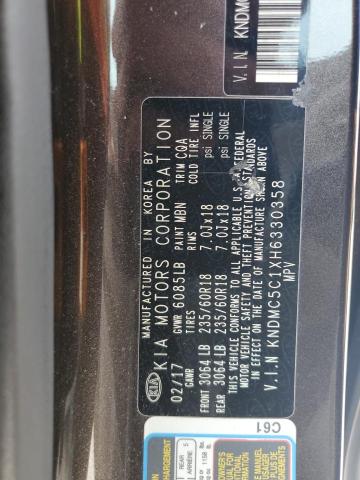 2017 KIA SEDONA EX - KNDMC5C1XH6330358