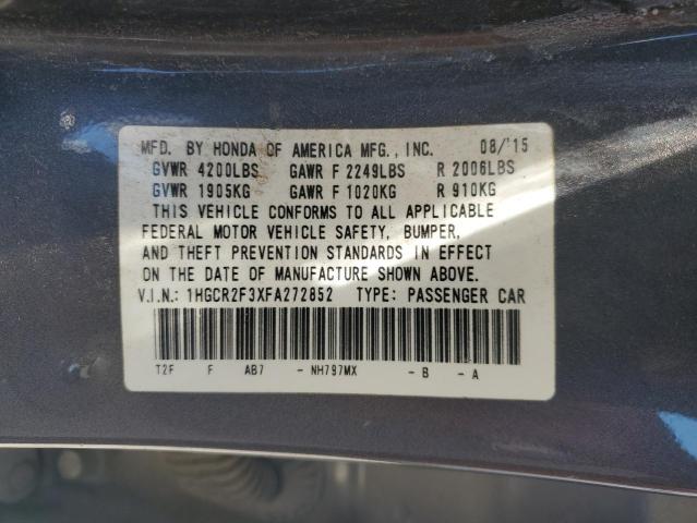 2015 HONDA ACCORD LX - 1HGCR2F3XFA272852
