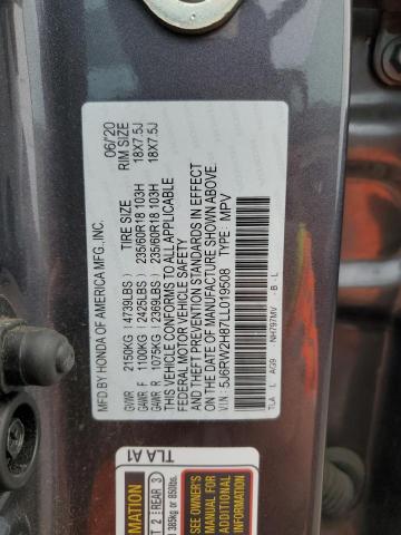 2020 HONDA CR-V EXL - 5J6RW2H87LL019508