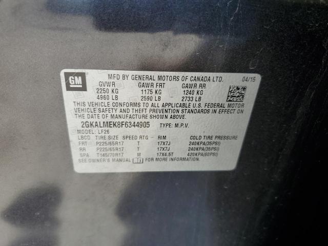 2015 GMC TERRAIN SL - 2GKALMEK8F6344905