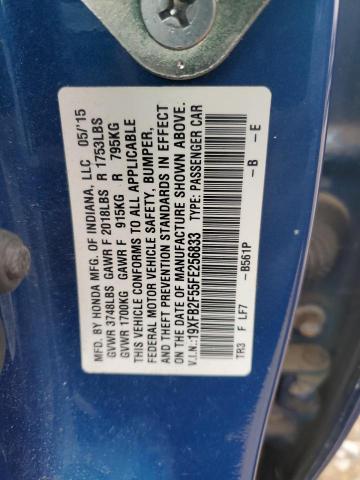 2015 HONDA CIVIC LX - 19XFB2F55FE256833