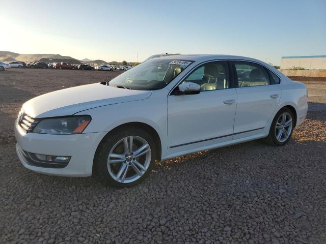 VOLKSWAGEN PASSAT SEL 2014 white sedan 4d diesel 1VWCN7A32EC081358 photo #1