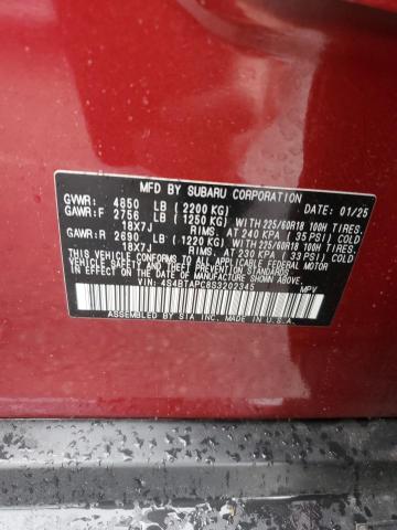 2025 SUBARU OUTBACK TO 4S4BTAPC8S3202345