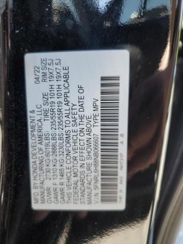 2022 HONDA ODYSSEY TO 5FNRL6H88NB066607