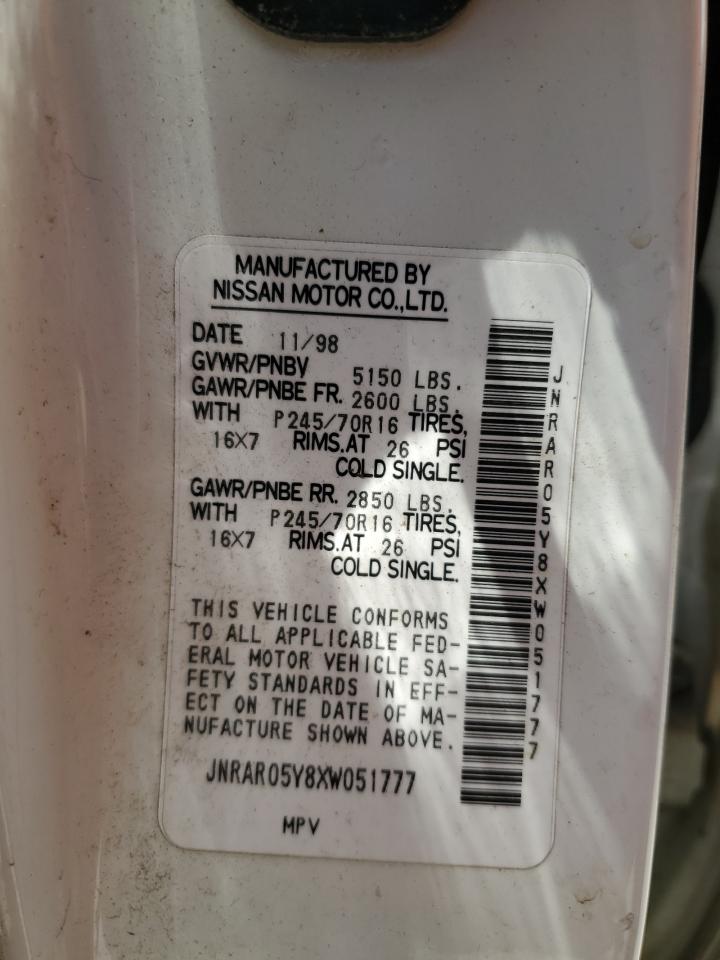 Lot #3301605757 1999 INFINITI QX4