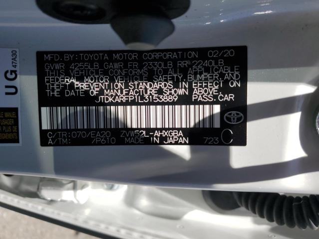 2020 TOYOTA PRIUS PRIM - JTDKARFP1L3153889
