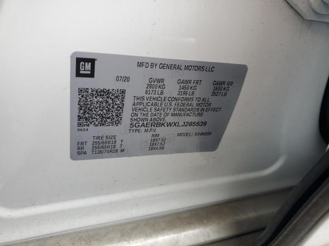 2020 BUICK ENCLAVE ES 5GAERBKWXLJ285539