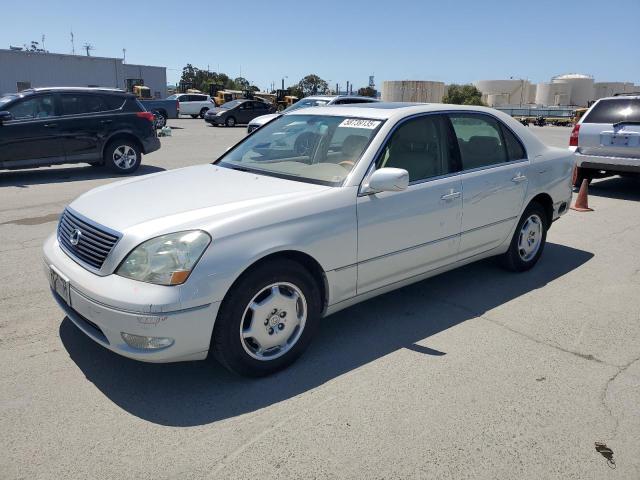 LEXUS LS 430 2002 white  gas JTHBN30F620092104 photo #1