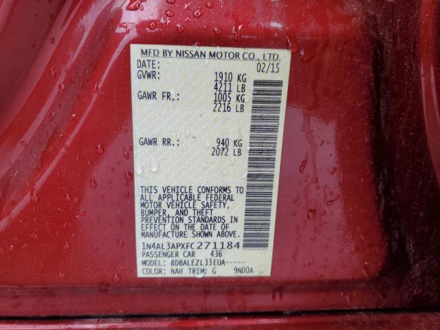2015 NISSAN ALTIMA 2.5 - 1N4AL3APXFC271184
