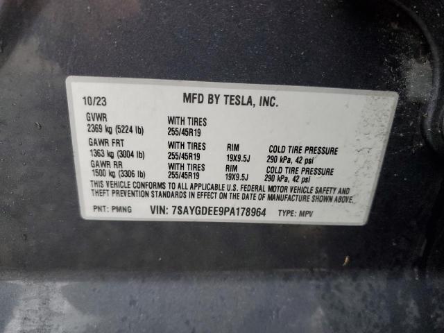 2023 TESLA MODEL Y 7SAYGDEE9PA178964