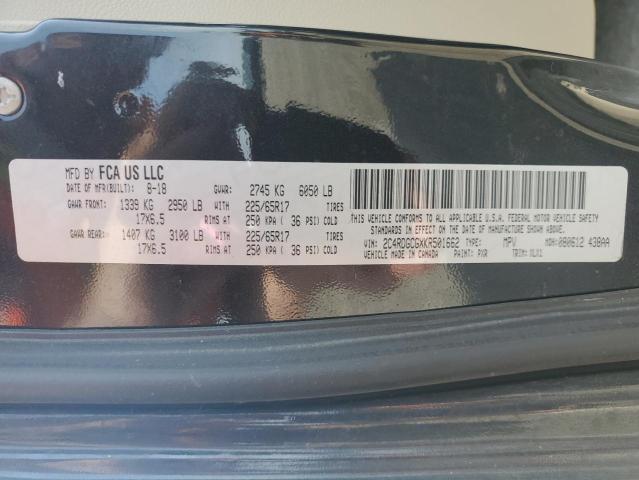 2019 DODGE GRAND CARA 2C4RDGCGXKR501662