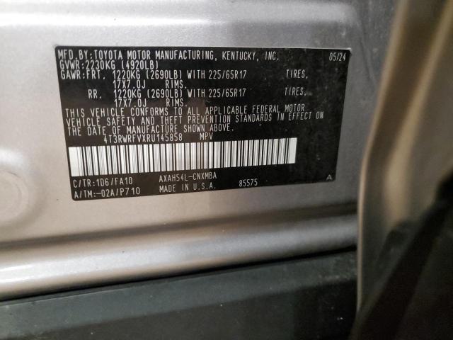 2024 TOYOTA RAV4 XLE - 4T3RWRFVXRU145858