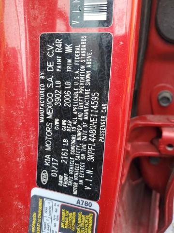 2017 KIA FORTE EX - 3KPFL4A80HE114595