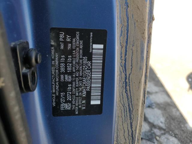 2016 HYUNDAI VELOSTER T KMHTC6AE1GU251805