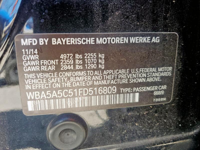 2015 BMW 528 I WBA5A5C51FD516809