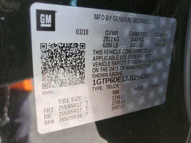 2018 GMC CANYON SLT 1GTP6DE13J1254397