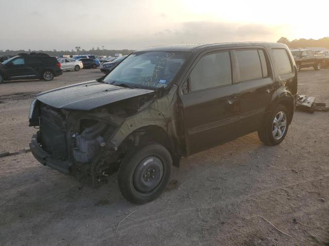 HONDA PILOT EXL 2012 black  gas 5FNYF3H57CB011005 photo #1