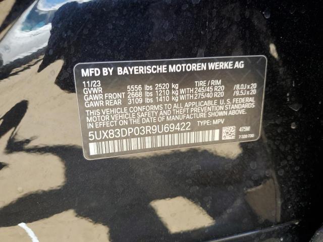2024 BMW X3 M40I 5UX83DP03R9U69422