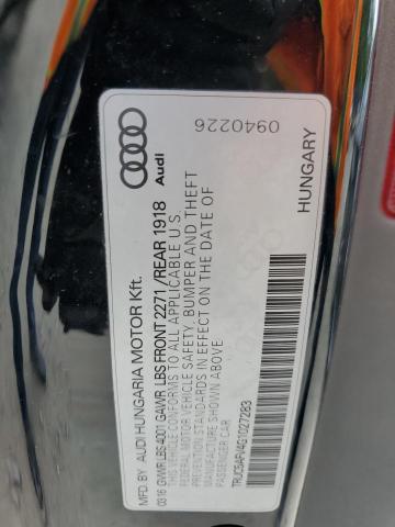 2016 AUDI TT - TRUC5AFV4G1027283
