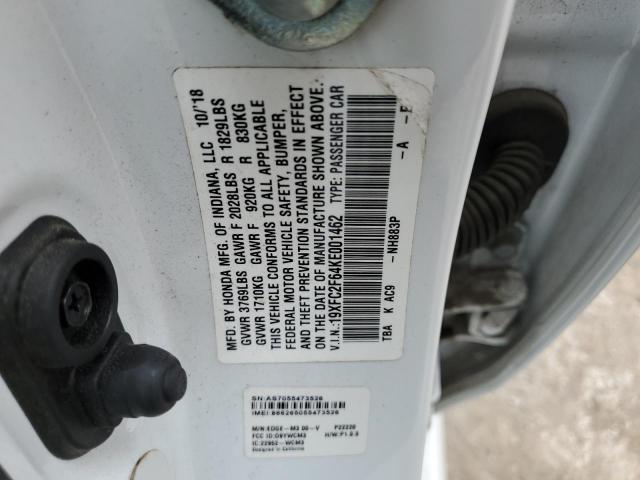 2019 HONDA CIVIC LX - 19XFC2F64KE001462