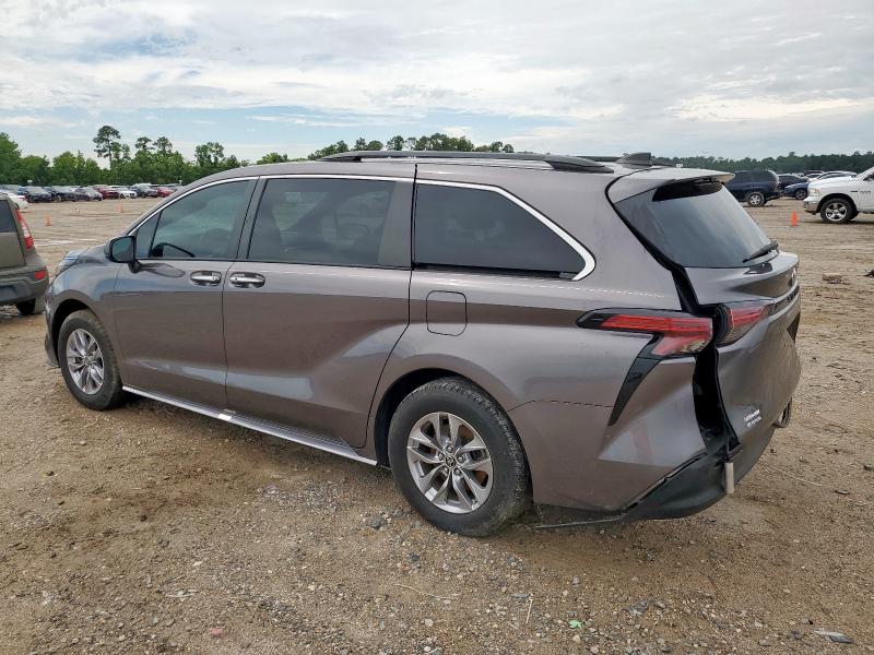 TOYOTA SIENNA XLE 2022 charcoal  hybrid engine 5TDYRKEC6NS090587 photo #3