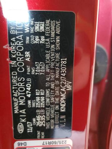 2018 KIA SPORTAGE LX KNDPMCAC2J7430781