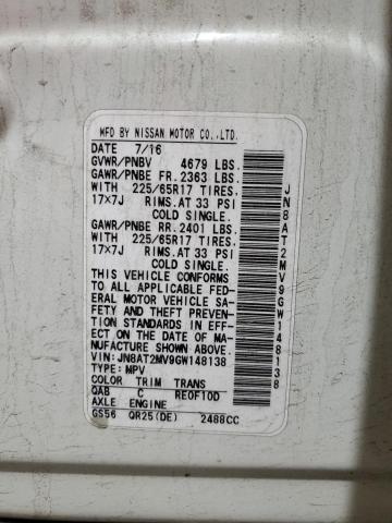 2016 NISSAN ROGUE S - JN8AT2MV9GW148138