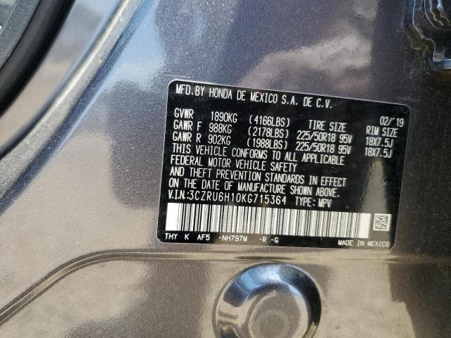 2019 HONDA HR-V SPORT - 3CZRU6H10KG715364