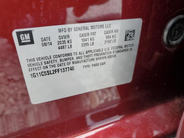 2015 CHEVROLET MALIBU 1LT - 1G11C5SL2FF137746