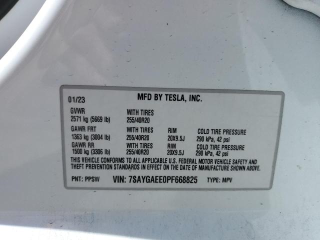 2023 TESLA MODEL Y - 7SAYGAEE0PF668825