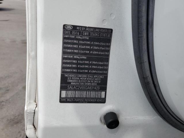 2016 LAND ROVER LR4 SALAC2V65GA831429