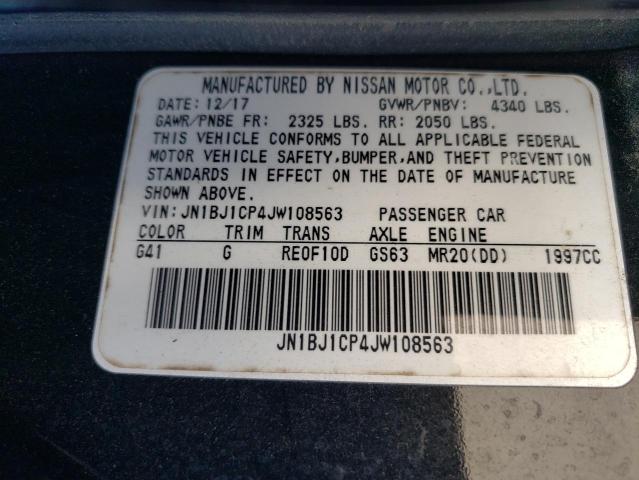 2018 NISSAN ROGUE SPT JN1BJ1CP4JW108563