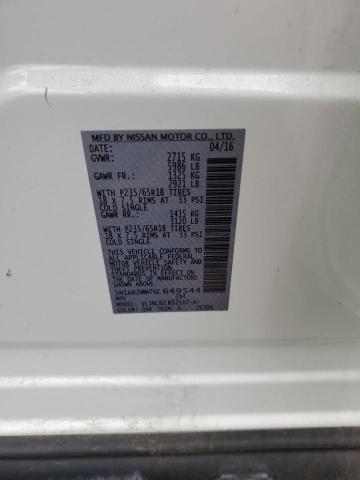 2016 NISSAN PATHFINDER 5N1AR2MM7GC649544