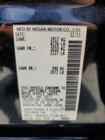 2016 NISSAN ALTIMA 2.5 - 1N4AL3AP6GC133627