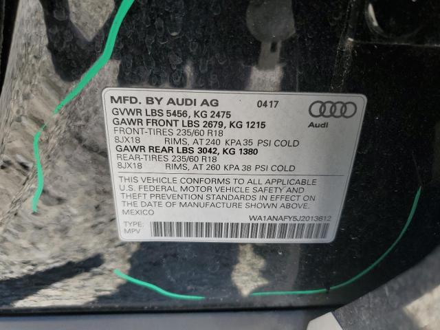 2018 AUDI Q5 PREMIUM - WA1ANAFY5J2013612