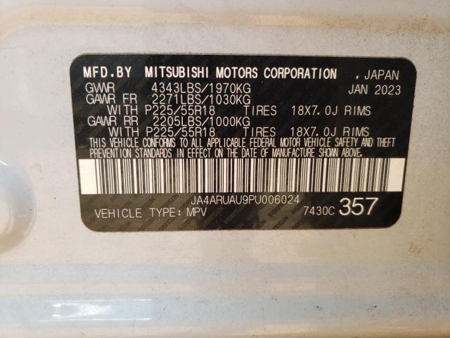 2023 MITSUBISHI OUTLANDER - JA4ARUAU9PU006024